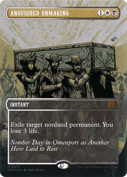 Anguished Unmaking  (Borderless)(OTP-074) - Breaking News: (Extended Art) Foil