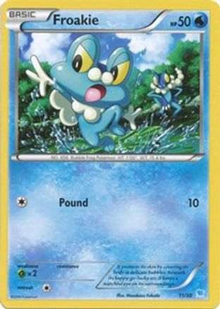 Froakie (11) 011 - XY Trainer Kit Pikachu Libre & Suicune Normal - Common