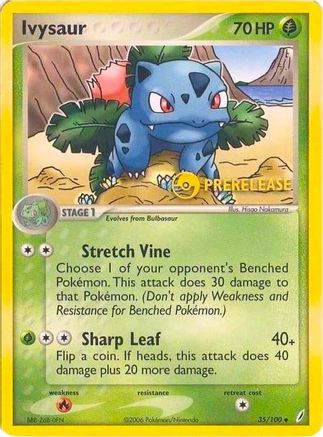 Ivysaur - 35/100 (Prerelease)  - Nintendo Promos Normal
