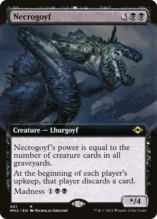 Necrogoyf (MH2-451) - Modern Horizons 2: (Extended Art)