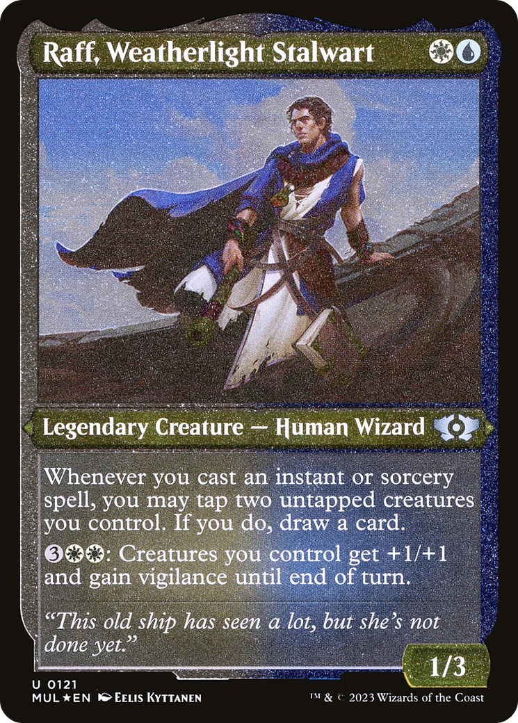 Raff, Weatherlight Stalwart (MUL-121) - Multiverse Legends Etched Foil