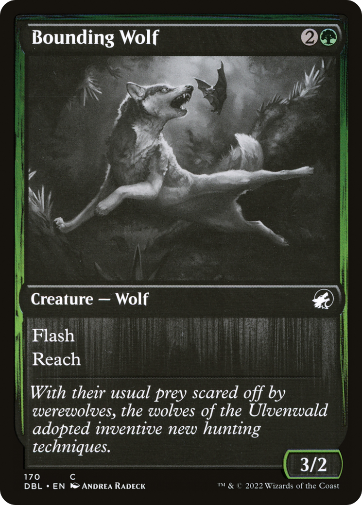 Bounding Wolf (DBL-170) - Innistrad: Double Feature Foil