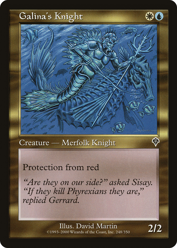 Galina's Knight (INV-248) - Invasion Foil