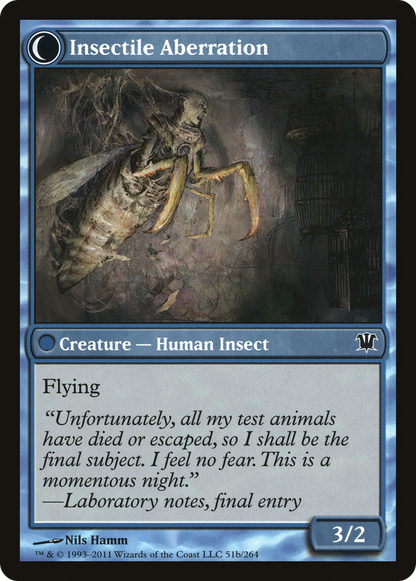 Delver of Secrets // Insectile Aberration (ISD-051) - Innistrad: (Double Faced Transform)