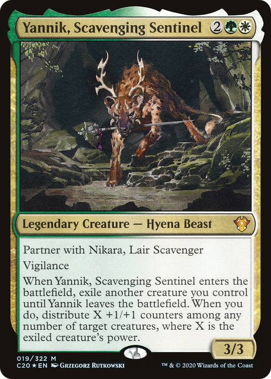 Yannik, Scavenging Sentinel (C20-019) - Commander 2020