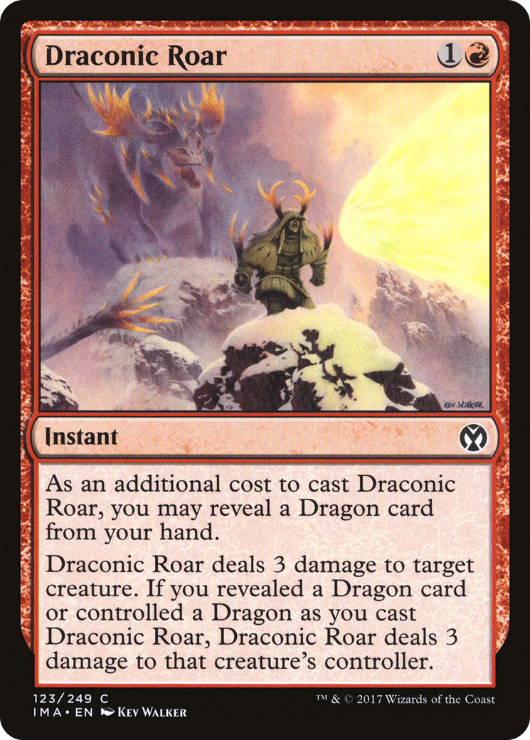 Draconic Roar (IMA-123) - Iconic Masters