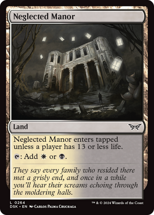 Neglected Manor (DSK-264) - Duskmourn: House of Horror Foil