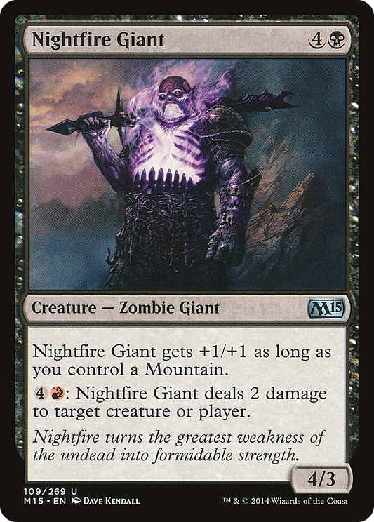 Nightfire Giant (M15-109) - Magic 2015 Foil