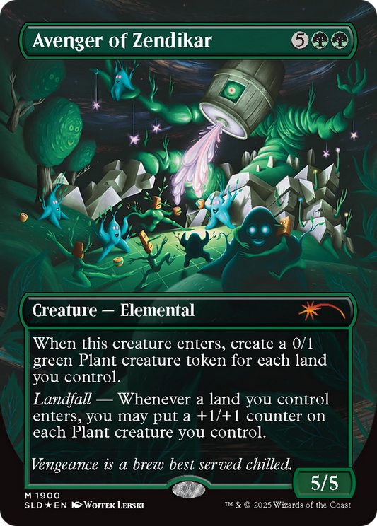 Avenger of Zendikar (SLD-1900) - Secret Lair Drop (Borderless) Foil