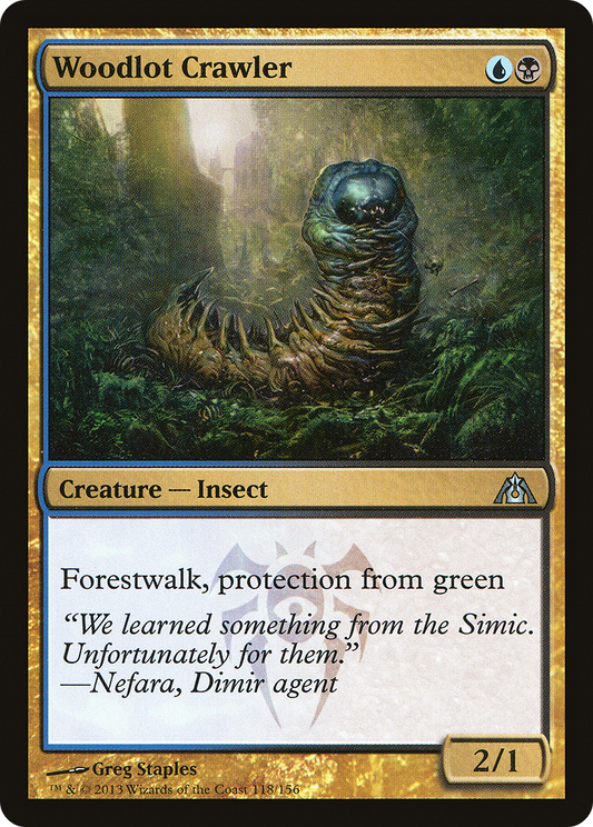 Woodlot Crawler (DGM-118) - Dragon's Maze Foil