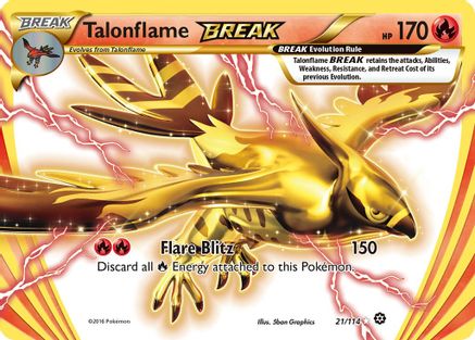 Talonflame BREAK 21/114 - Steam Siege Holofoil