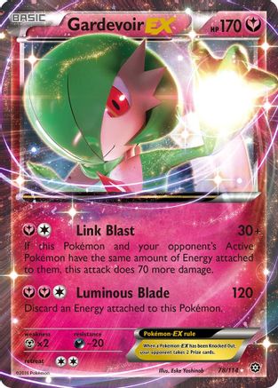 Gardevoir EX 078/114 - XY  Steam Siege Holofoil - Ultra Rare