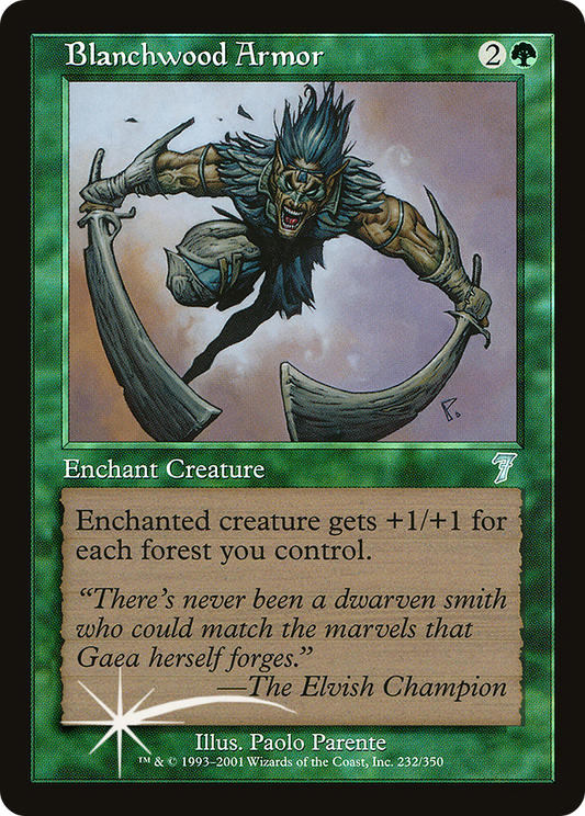 Blanchwood Armor (7ED-232★) - Seventh Edition Foil