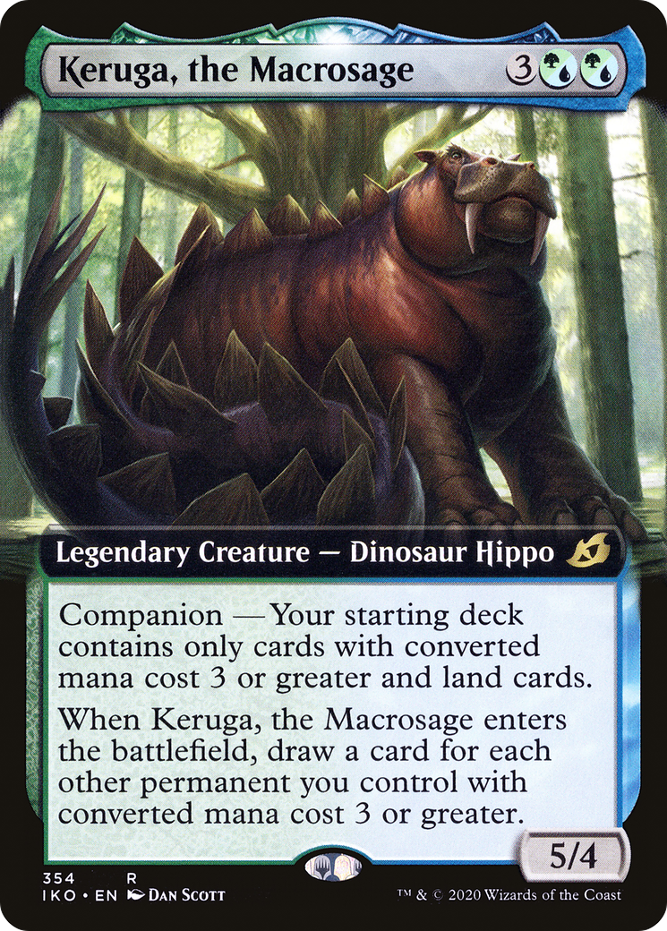 Keruga, the Macrosage (IKO-354) - Ikoria: Lair of Behemoths: (companion, Extended Art) Foil