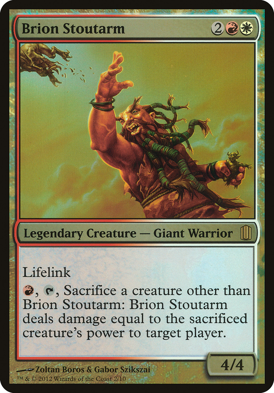 Brion Stoutarm (OCM1-002) - Commander's Arsenal Oversized Foil