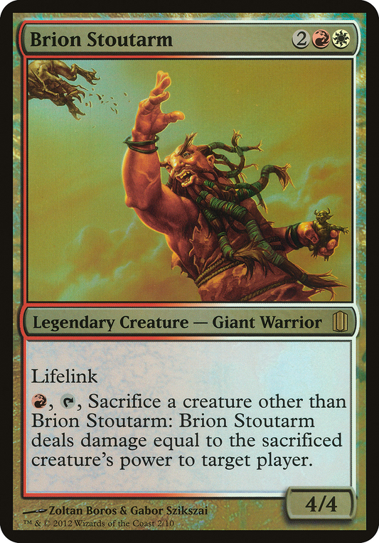 Brion Stoutarm (OCM1-002) - Commander's Arsenal Oversized Foil