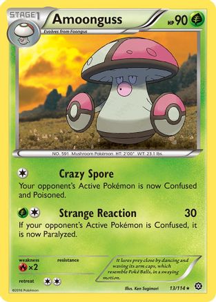 Amoonguss 013/114 - XY  Steam Siege Normal - Rare