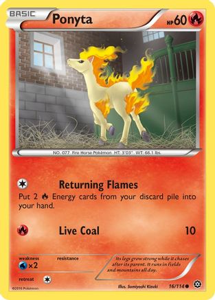 Ponyta 16/114 - Steam Siege