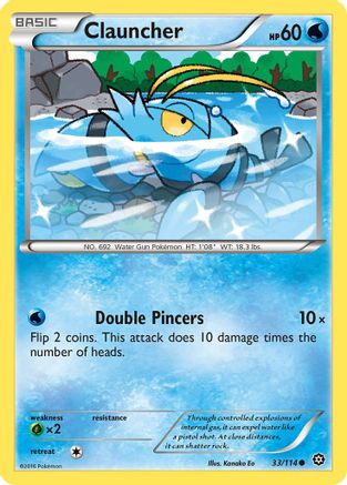 Clauncher 033/114 - XY  Steam Siege Normal - Common