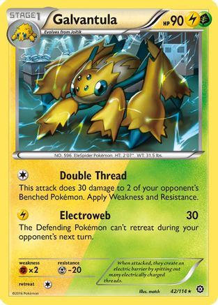 Galvantula 042/114 - XY  Steam Siege Reverse Holofoil - Rare