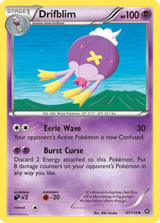 Drifblim 047/114 - XY  Steam Siege Normal - Uncommon