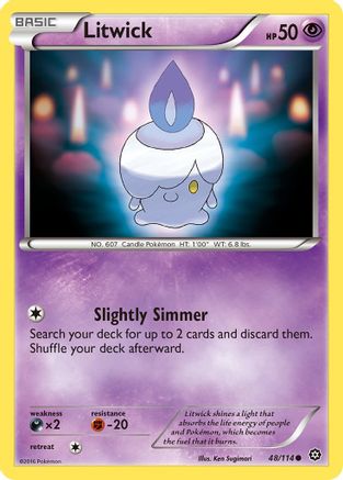 Litwick 048/114 - XY  Steam Siege Normal - Common