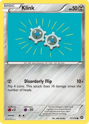 Klink 071/114 - XY  Steam Siege Reverse Holofoil - Common