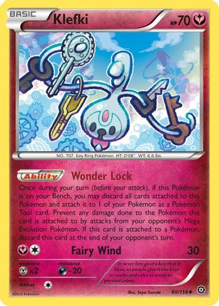 Klefki 080/114 - XY  Steam Siege Reverse Holofoil - Uncommon
