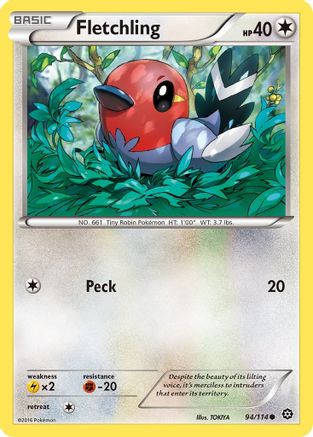 Fletchling 94/114 - Steam Siege Reverse Holofoil