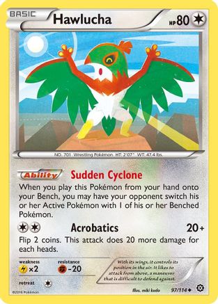 Hawlucha 097/114 - XY  Steam Siege Normal - Uncommon