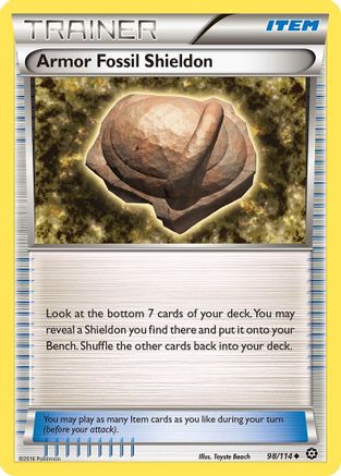 Armor Fossil Shieldon 98/114 - Steam Siege Reverse Holofoil