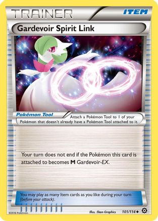 Gardevoir Spirit Link 101/114 - XY  Steam Siege Reverse Holofoil - Uncommon