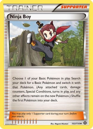 Ninja Boy 103/114 - XY  Steam Siege Reverse Holofoil - Uncommon