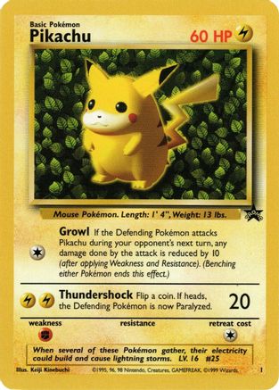 Pikachu (1)  - WoTC Promo Normal