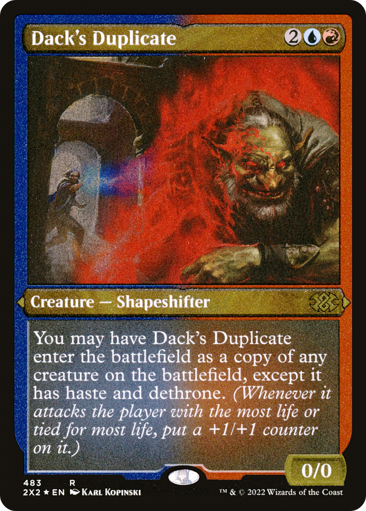 Dack's Duplicate (2X2-483) - Double Masters 2022 Etched Foil