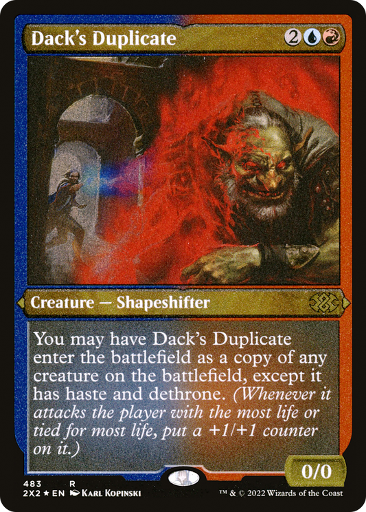 Dack's Duplicate (2X2-483) - Double Masters 2022 Etched Foil