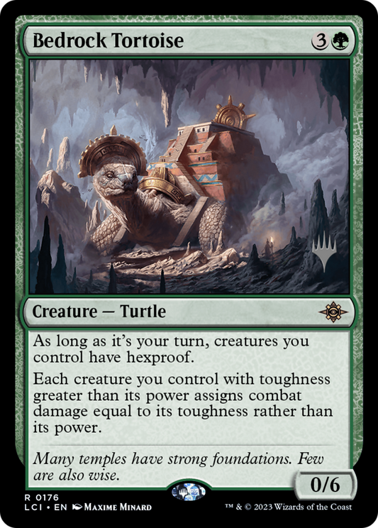 Bedrock Tortoise (PPLCI-176) - The Lost Caverns of Ixalan Promos (Promo Pack)