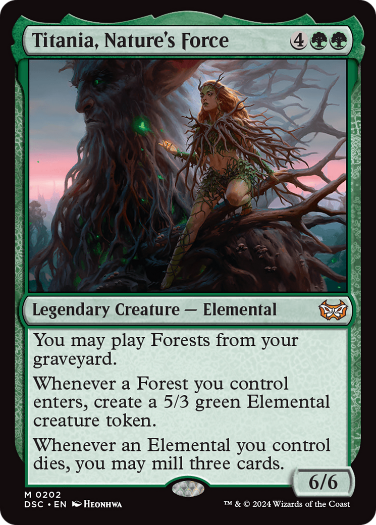 Titania, Nature's Force (DSC-202) - Duskmourn: House of Horror Commander