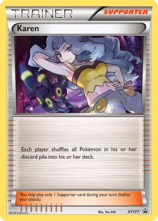 Karen XY177/211 - XY Black Star Promos