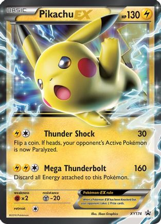 Pikachu-EX XY174/211 - XY Black Star Promos Holofoil