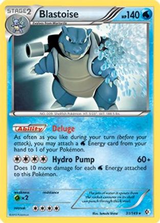 Blastoise - 31/149 (BW Boundaries Crossed) 31 - Deck Exclusives