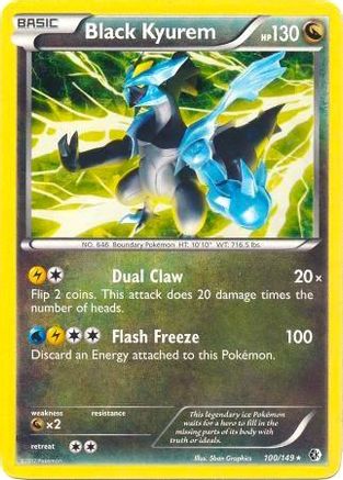 Black Kyurem - 100/149 (BW Boundaries Crossed) 100 - Deck Exclusives Holofoil