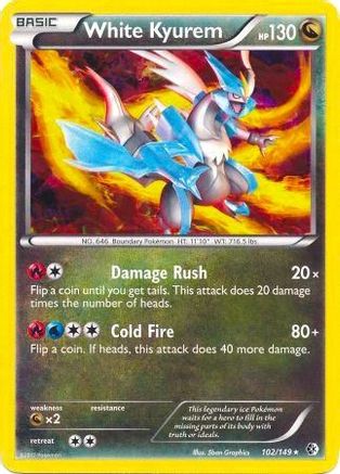 White Kyurem - 102/149 (BW Boundaries Crossed) 102 - Deck Exclusives Holofoil