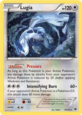 Lugia - 78/124 (XY Fates Collide) 78 - Deck Exclusives Holofoil