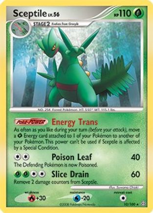 Sceptile - 10/100 (DP Stormfront) 10 - Deck Exclusives