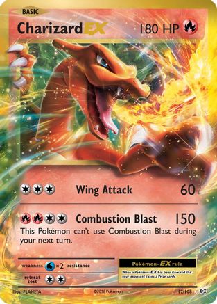 Charizard EX 012/108 - XY  Evolutions Holofoil - Ultra Rare