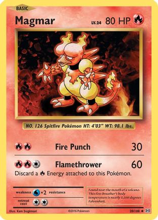 Magmar 020/108 - XY  Evolutions Normal - Uncommon