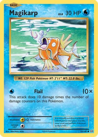 Magikarp 033/108 - XY  Evolutions Normal - Common