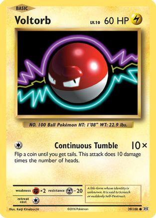 Voltorb - 039/108 - XY  Evolutions Normal