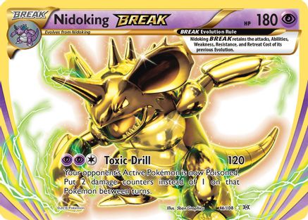 Nidoking BREAK 046/108 - XY  Evolutions Holofoil - Rare BREAK
